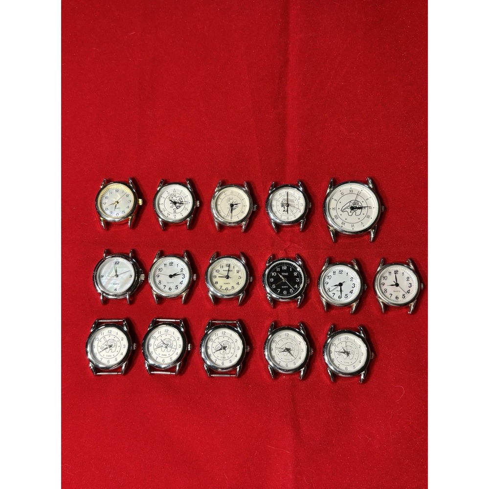 Large Lot (16)  of Native American Style Replacement Watch Faces  New Batteries